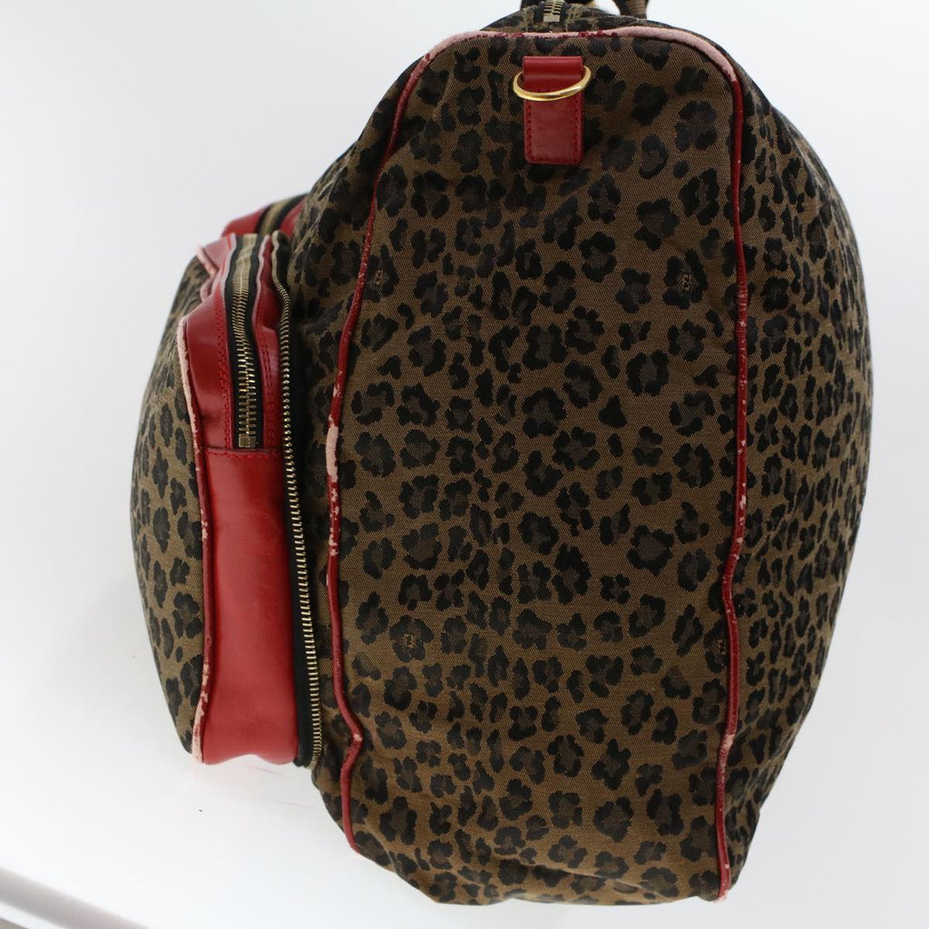FENDI Hand Bag Canvas 2way Shoulder Bag Brown bs5628
