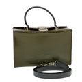 FENDI Shoulder Bag Leather 2way Khaki bs5657