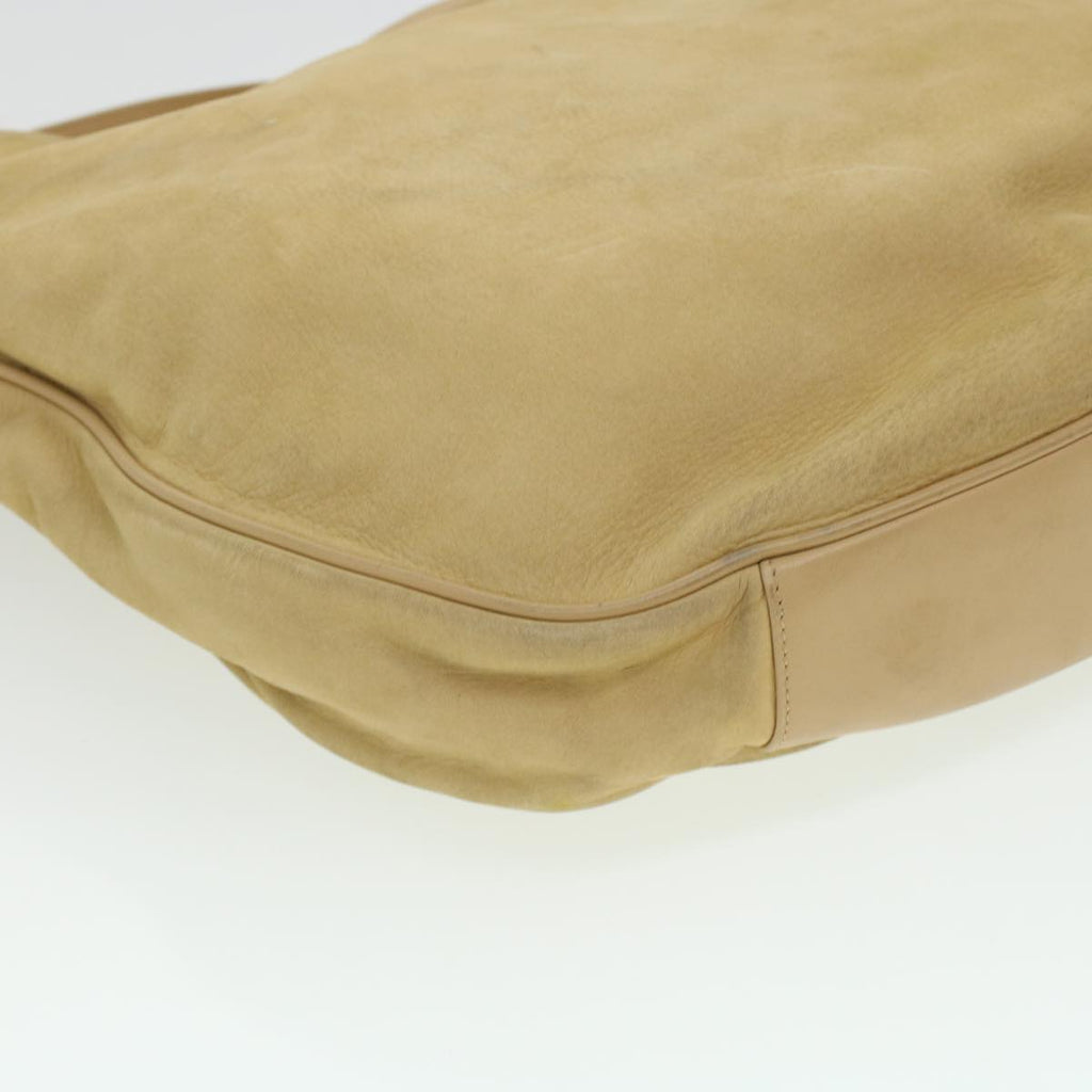 GUCCI Shoulder Bag Leather Beige bs5660