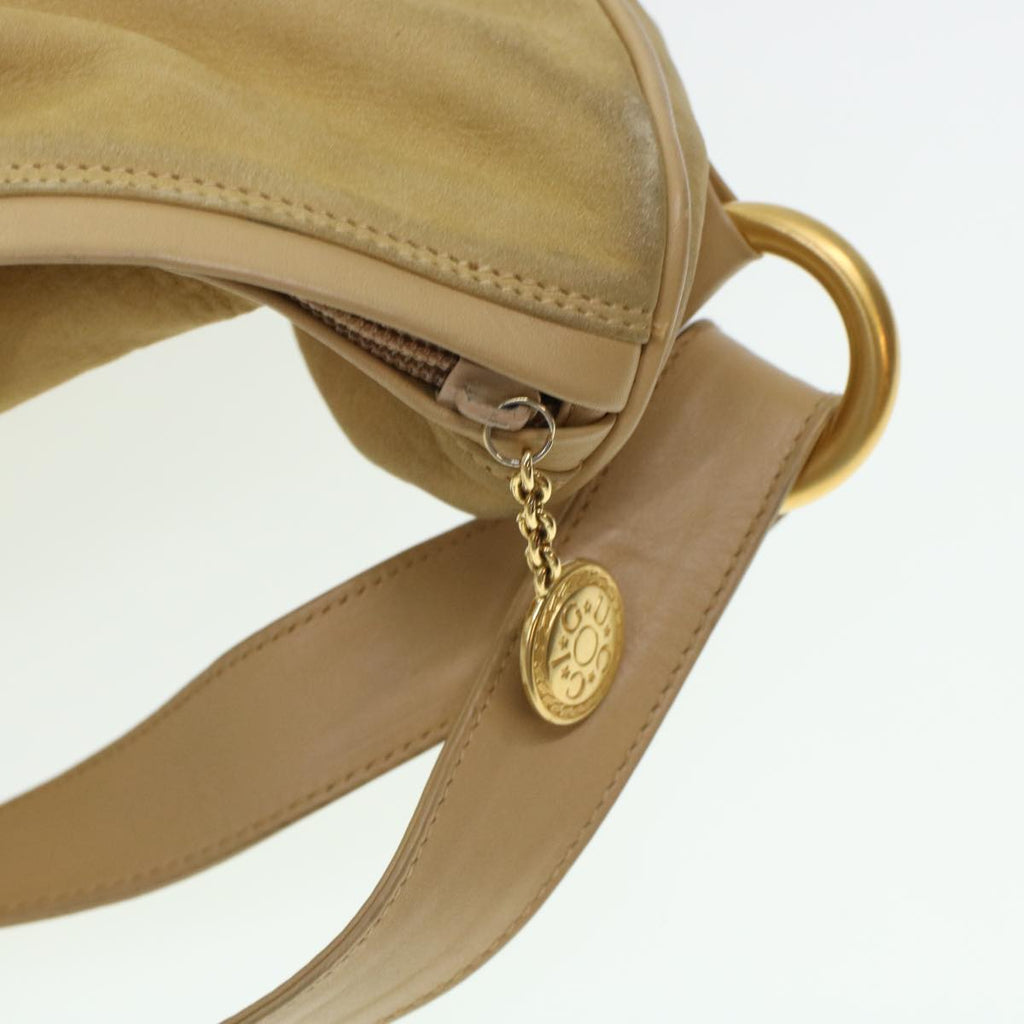 GUCCI Shoulder Bag Leather Beige bs5660