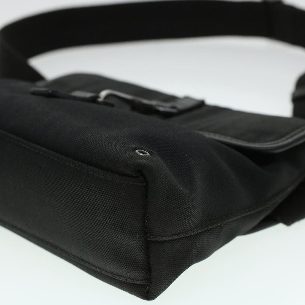 GUCCI Waist Bag Canvas Black 92543 bs5795