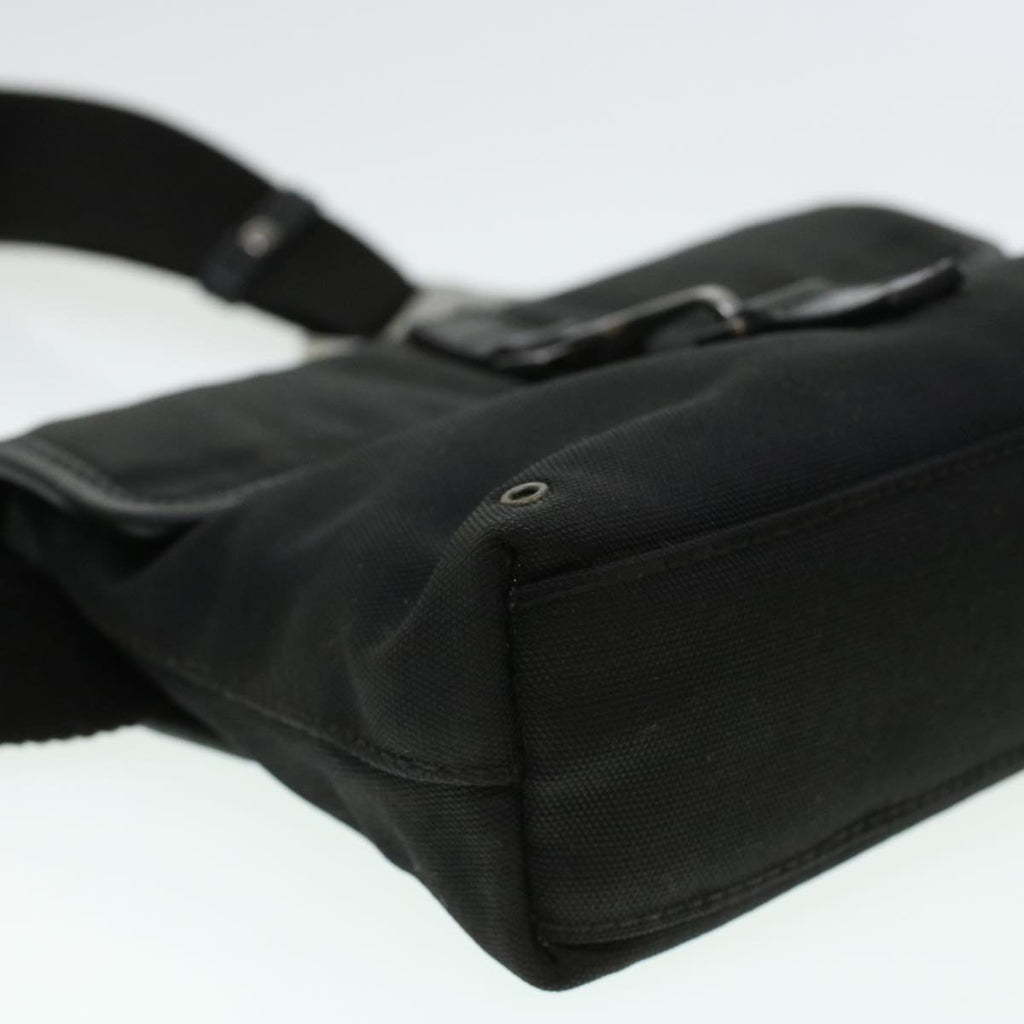 GUCCI Waist Bag Canvas Black 92543 bs5795