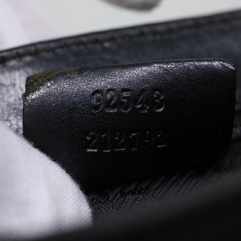 GUCCI Waist Bag Canvas Black 92543 bs5795