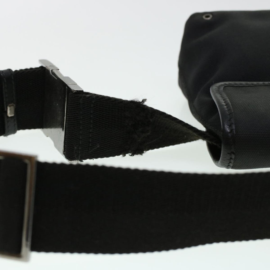 GUCCI Waist Bag Canvas Black 92543 bs5795