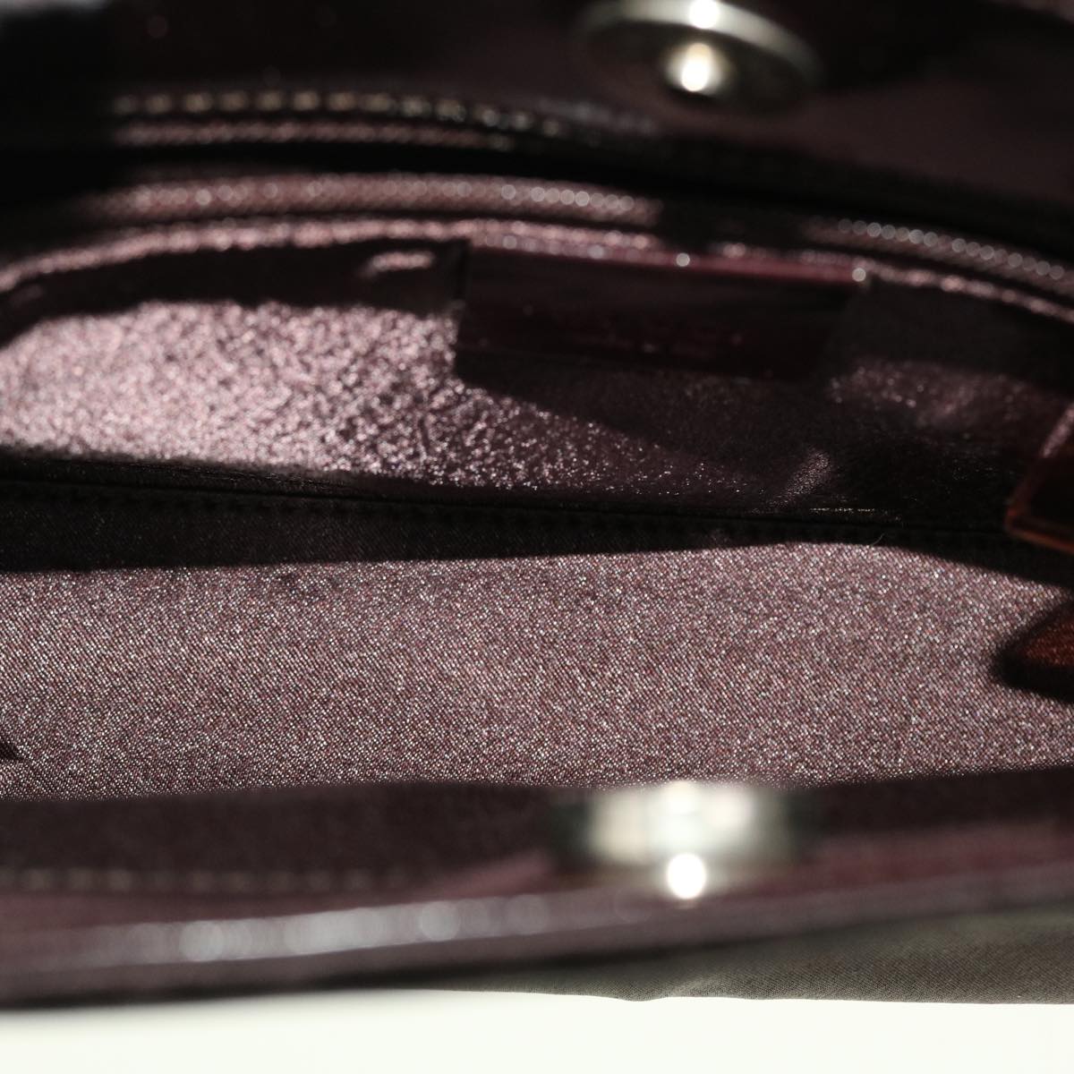 GUCCI Bamboo Shoulder Bag Satin Purple 000.0822 bs5803