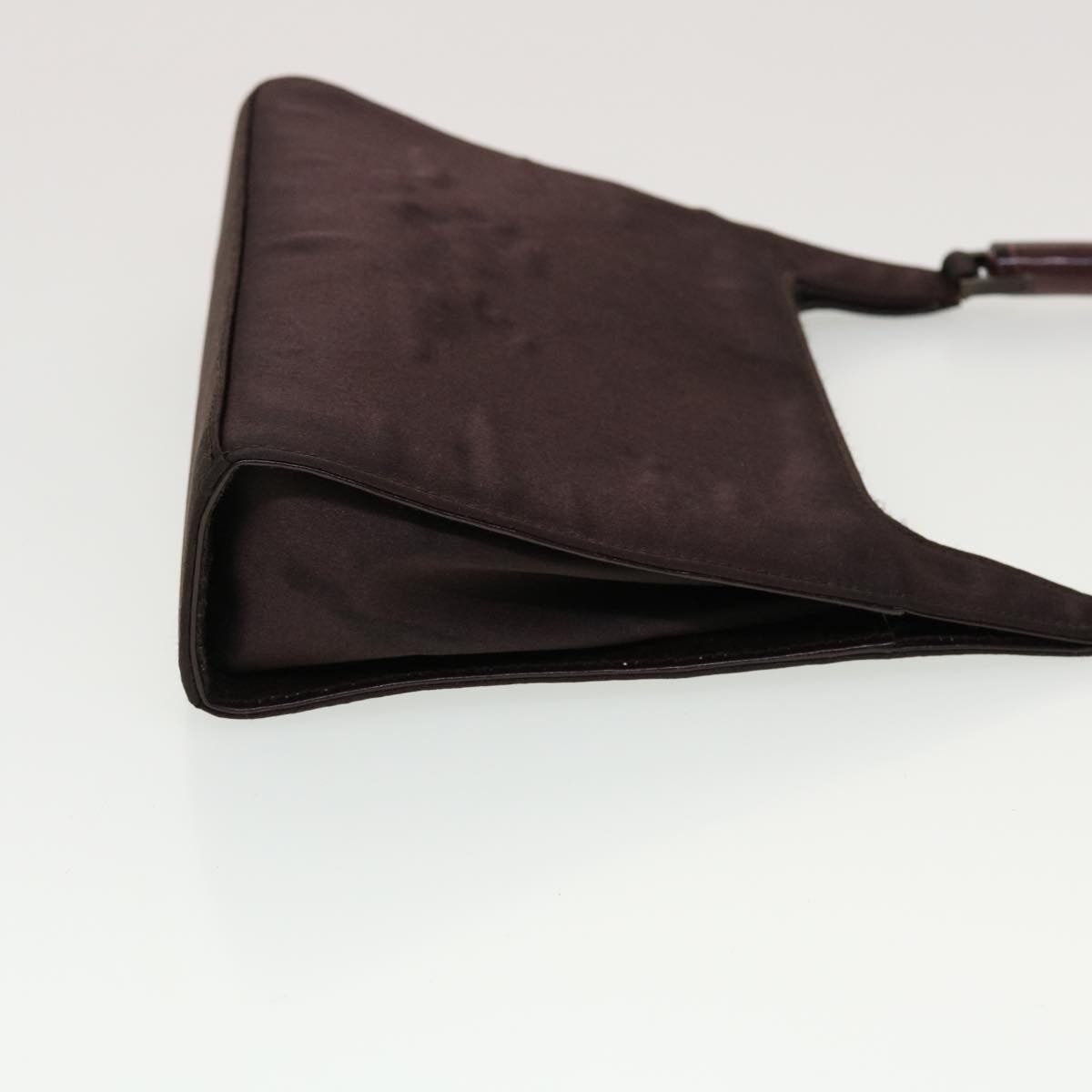 GUCCI Bamboo Shoulder Bag Satin Purple 000.0822 bs5803
