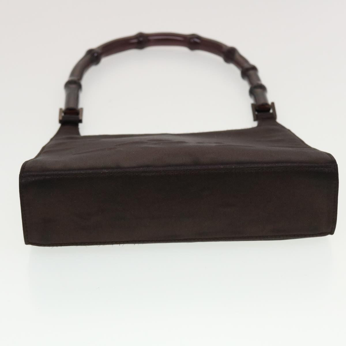 GUCCI Bamboo Shoulder Bag Satin Purple 000.0822 bs5803