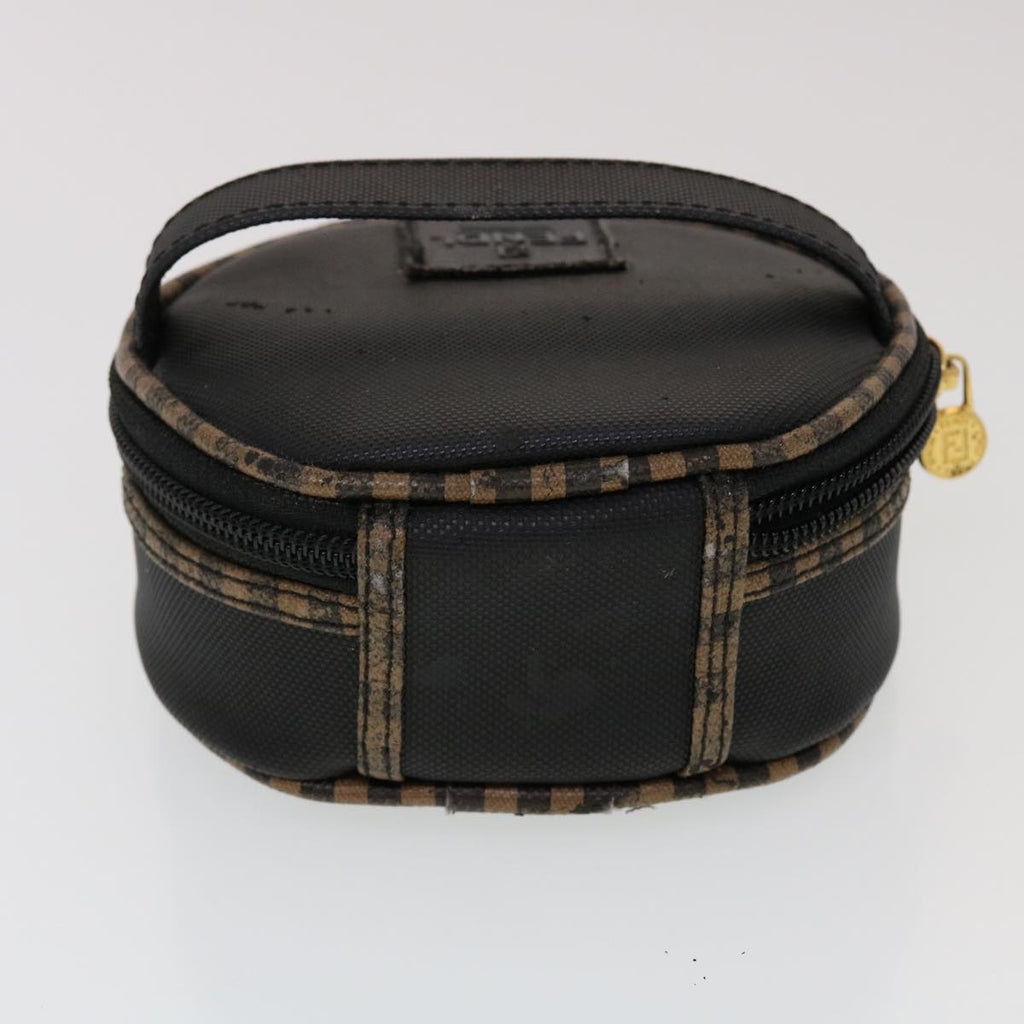 FENDI Pecan Canvas Pouch Shoulder Bag 3Set Black Brown bs5807