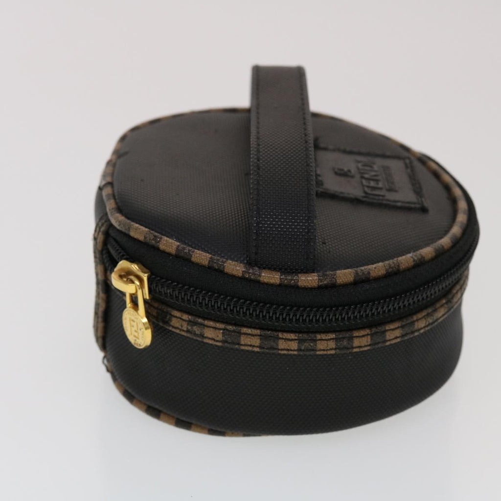 FENDI Pecan Canvas Pouch Shoulder Bag 3Set Black Brown bs5807