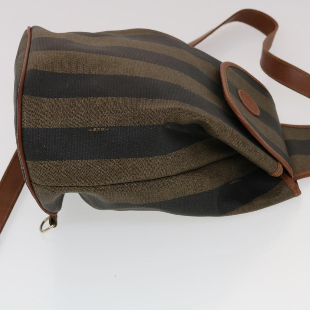 FENDI Pecan Canvas Pouch Shoulder Bag 3Set Black Brown bs5807