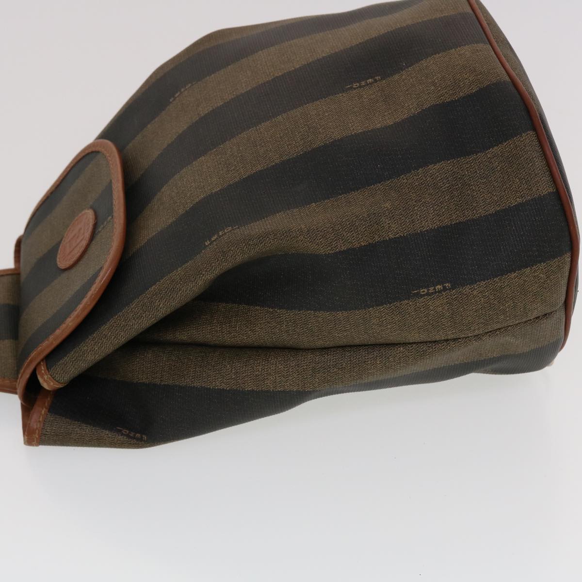 FENDI Pecan Canvas Pouch Shoulder Bag 3Set Black Brown bs5807