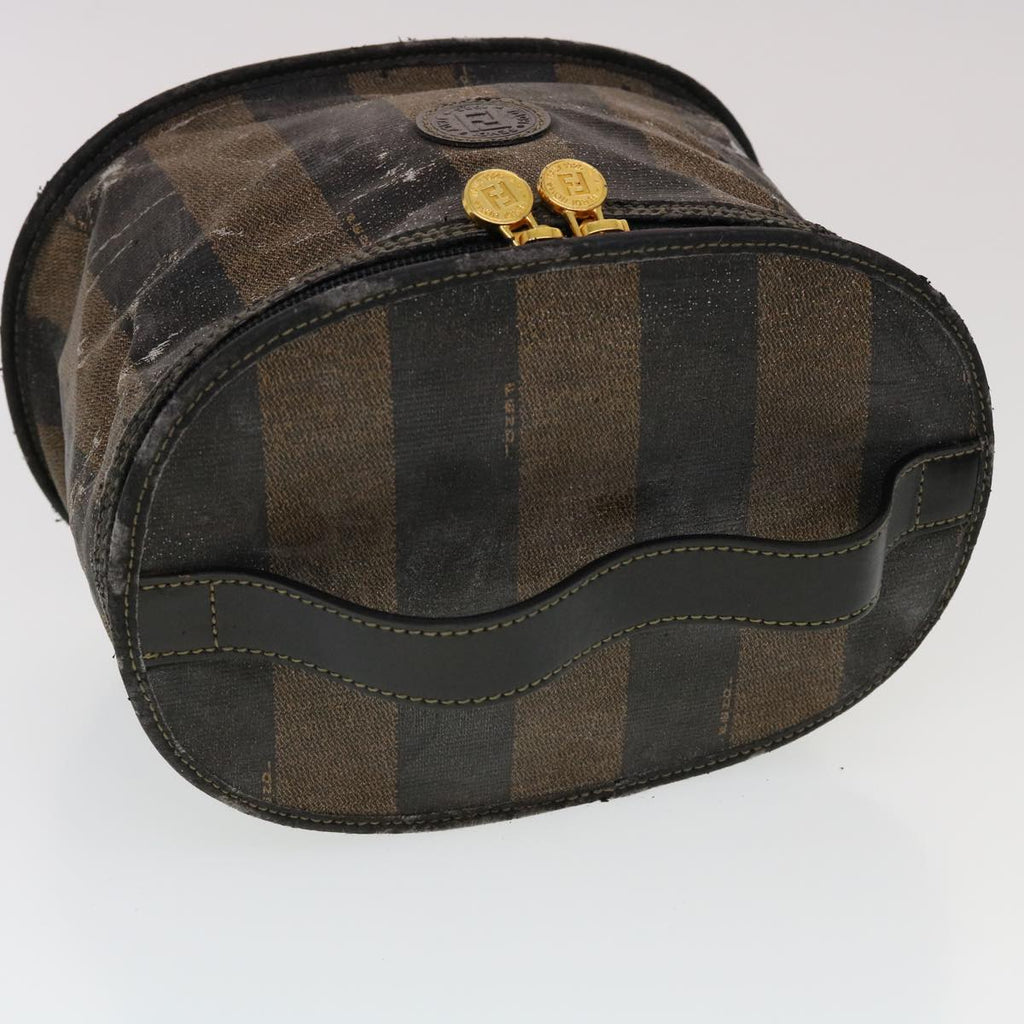 FENDI Pecan Canvas Pouch Shoulder Bag 3Set Black Brown bs5807