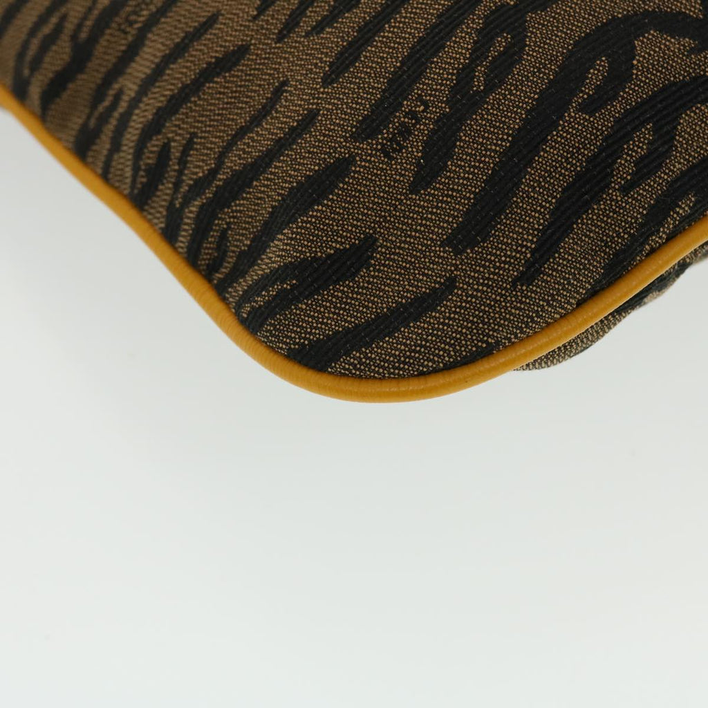 FENDI Shoulder Bag Canvas Brown bs5831
