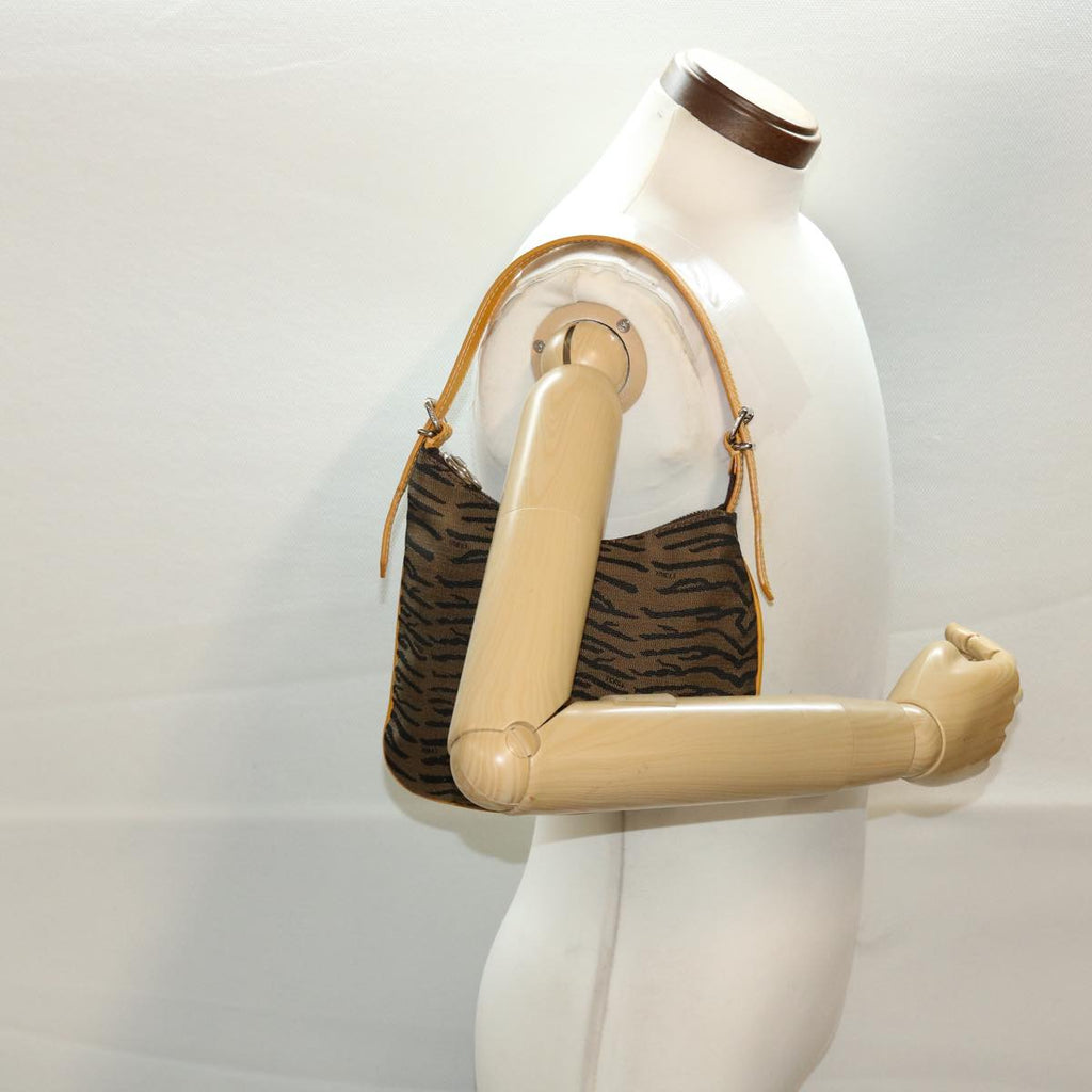 FENDI Shoulder Bag Canvas Brown bs5831