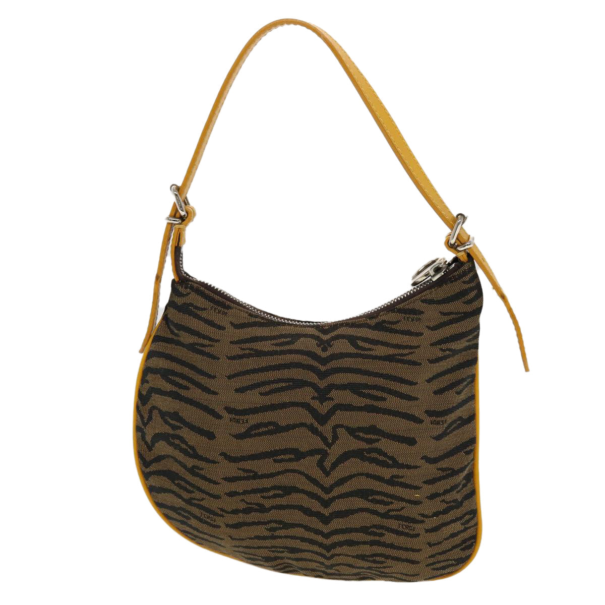 FENDI Shoulder Bag Canvas Brown bs5831