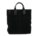 GUCCI Hand Bag Suede Black bs5946