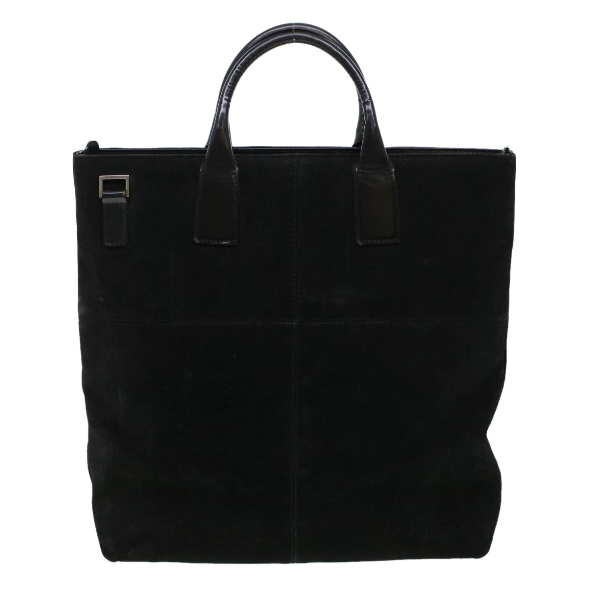 GUCCI Hand Bag Suede Black bs5946
