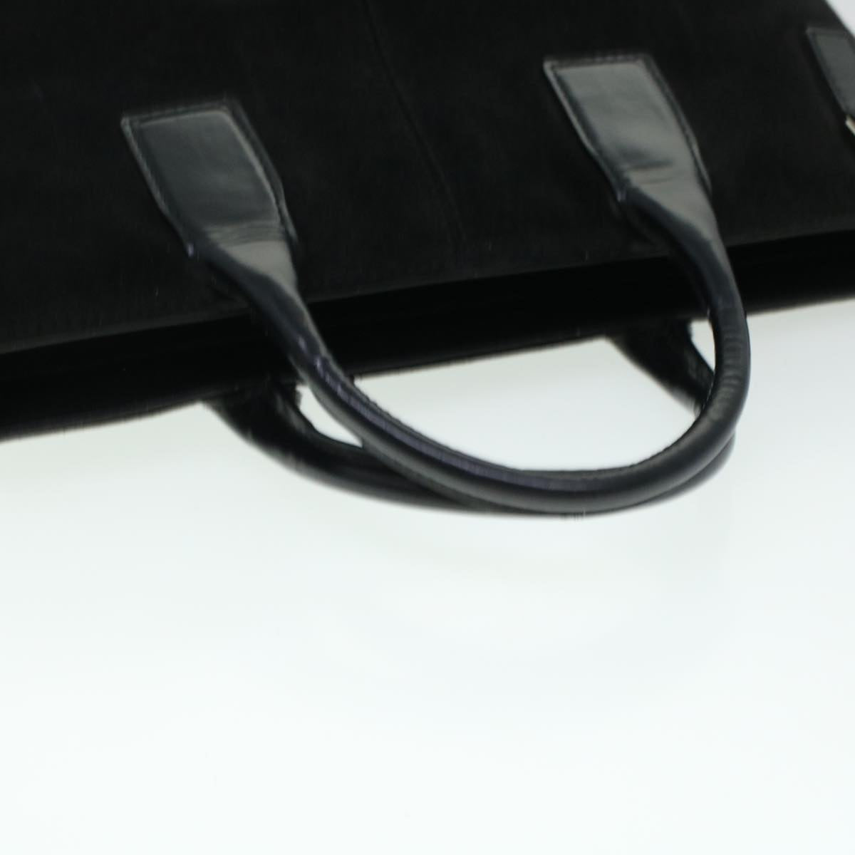 GUCCI Hand Bag Suede Black bs5946