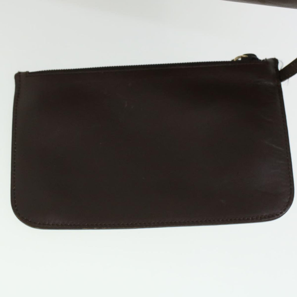 GUCCI Bamboo Shoulder Bag Leather Dark Brown bs5983