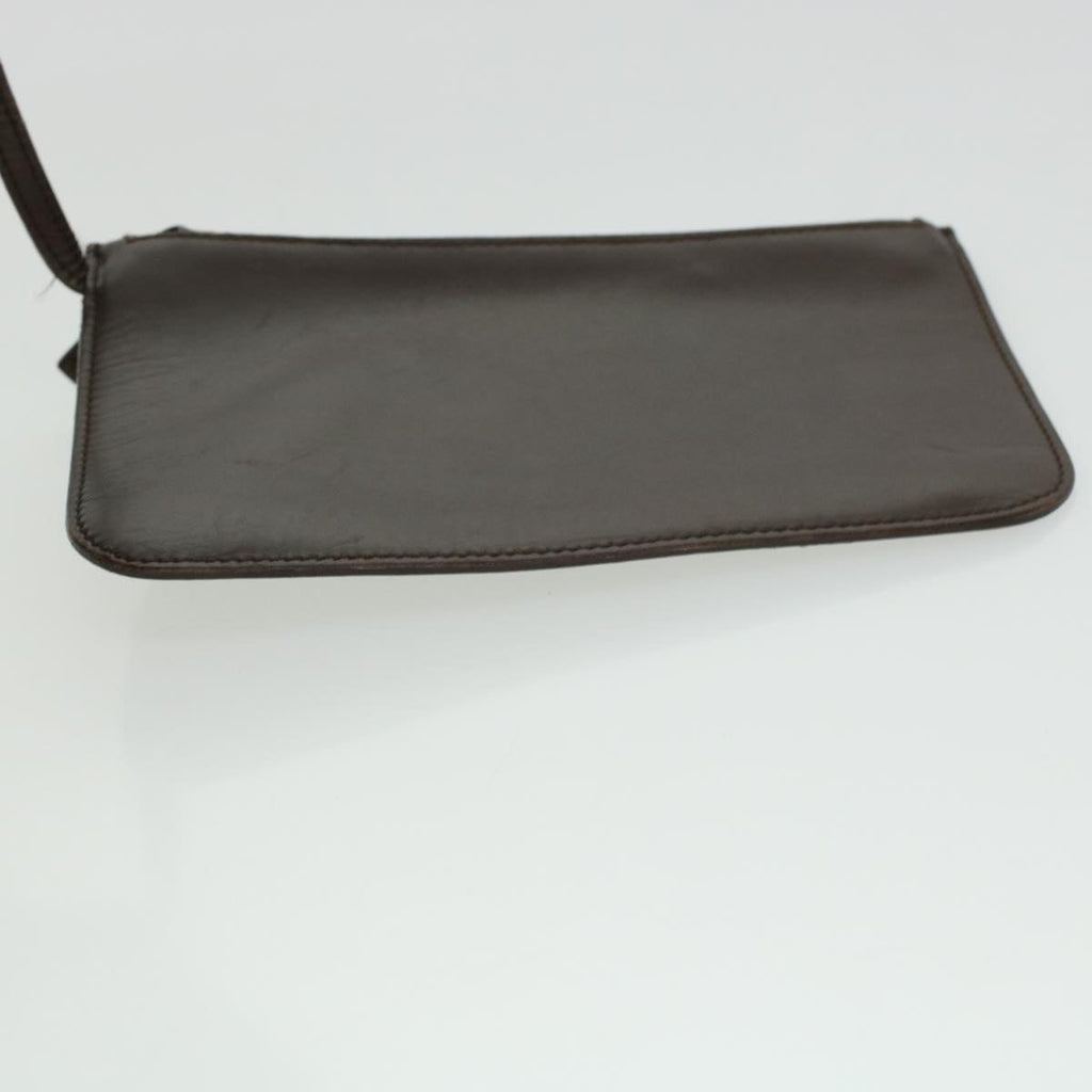 GUCCI Bamboo Shoulder Bag Leather Dark Brown bs5983