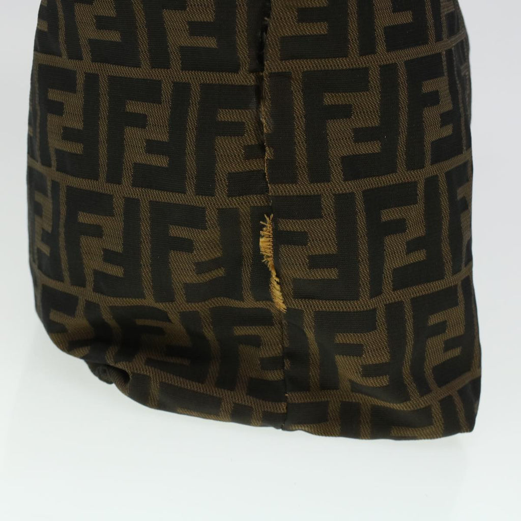 FENDI Zucca Canvas Tote Bag Black Brown bs6032