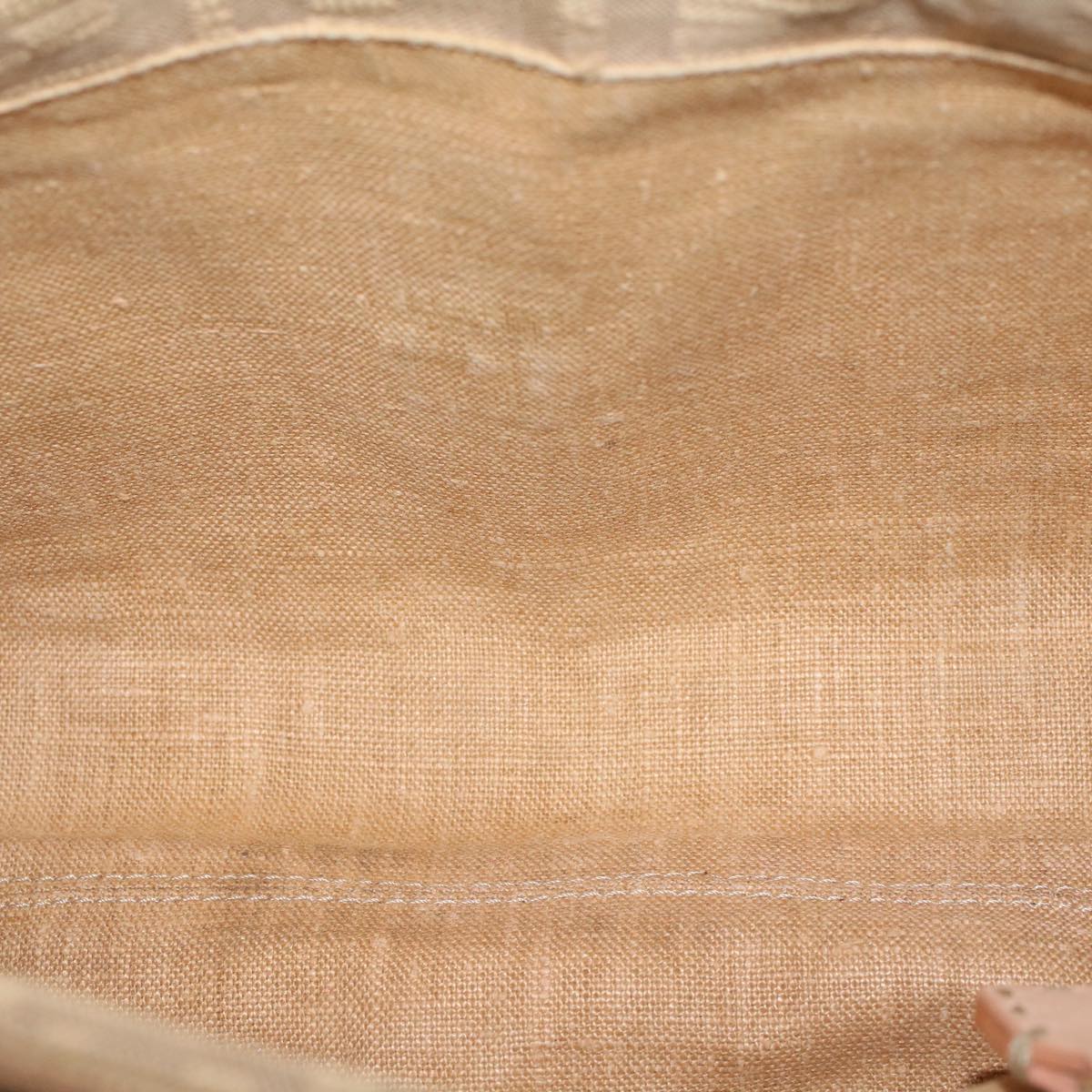 FENDI Zucca Canvas Linda Hand Bag Beige Pink bs6036