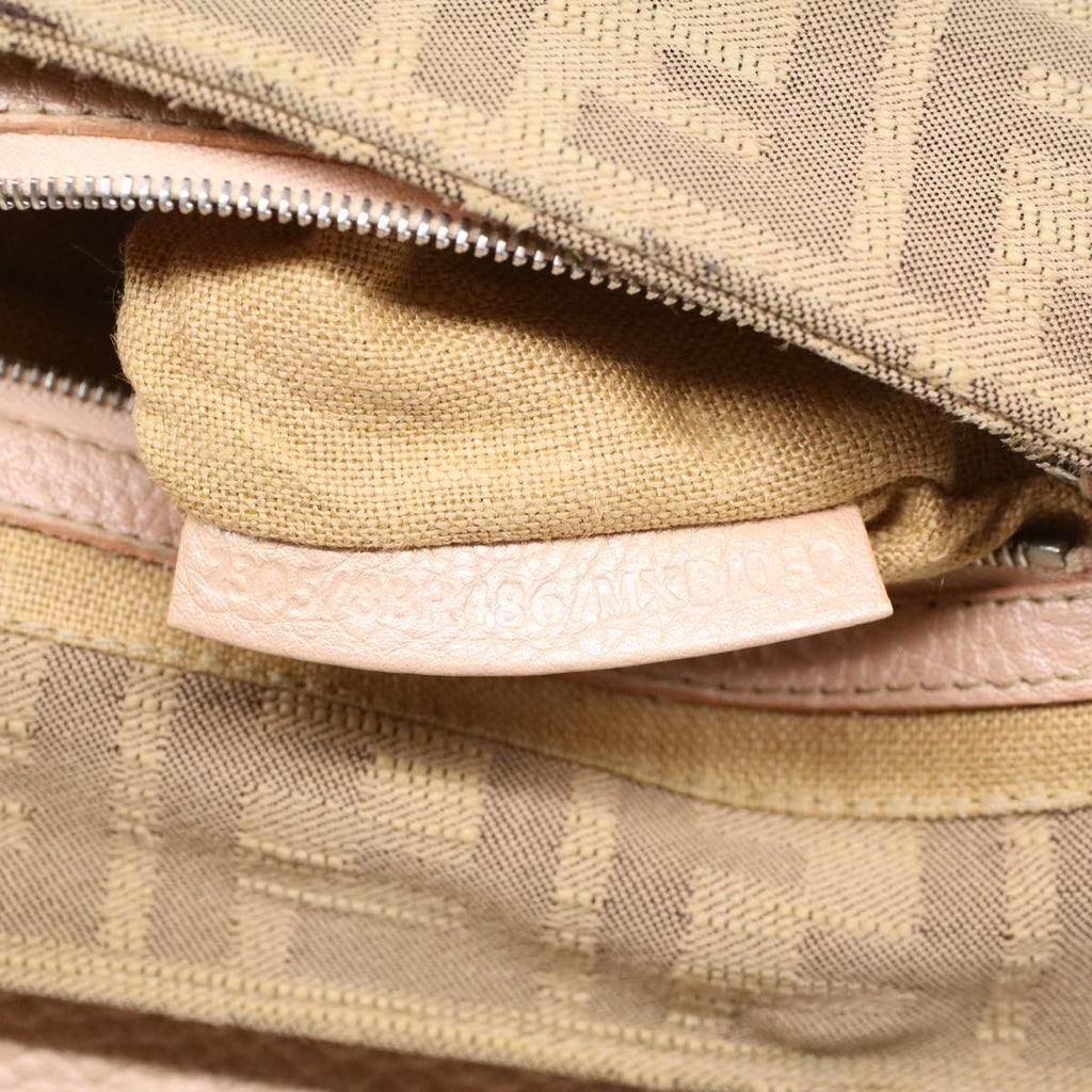 FENDI Zucca Canvas Linda Hand Bag Beige Pink bs6036
