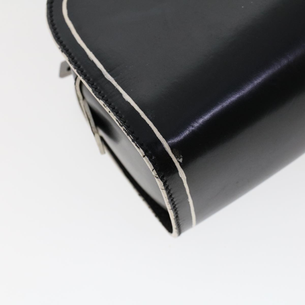 FENDI Hand Bag Leather Black bs6095