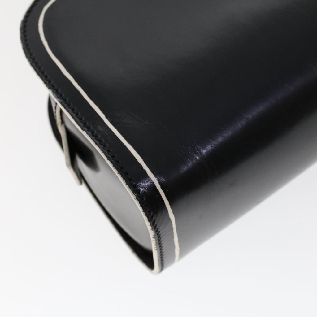 FENDI Hand Bag Leather Black bs6095