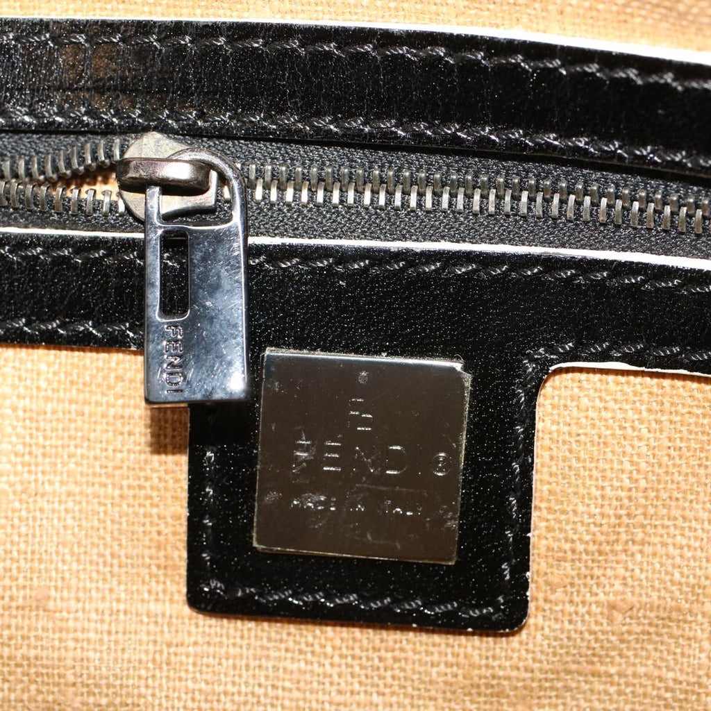 FENDI Hand Bag Leather Black bs6095