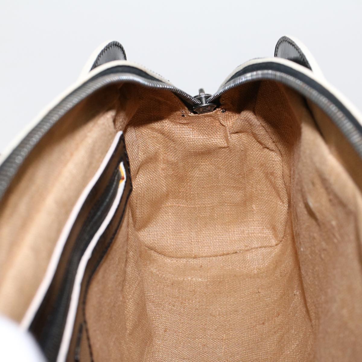 FENDI Hand Bag Leather Black bs6095