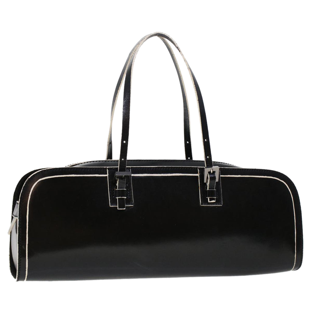 FENDI Hand Bag Leather Black bs6095