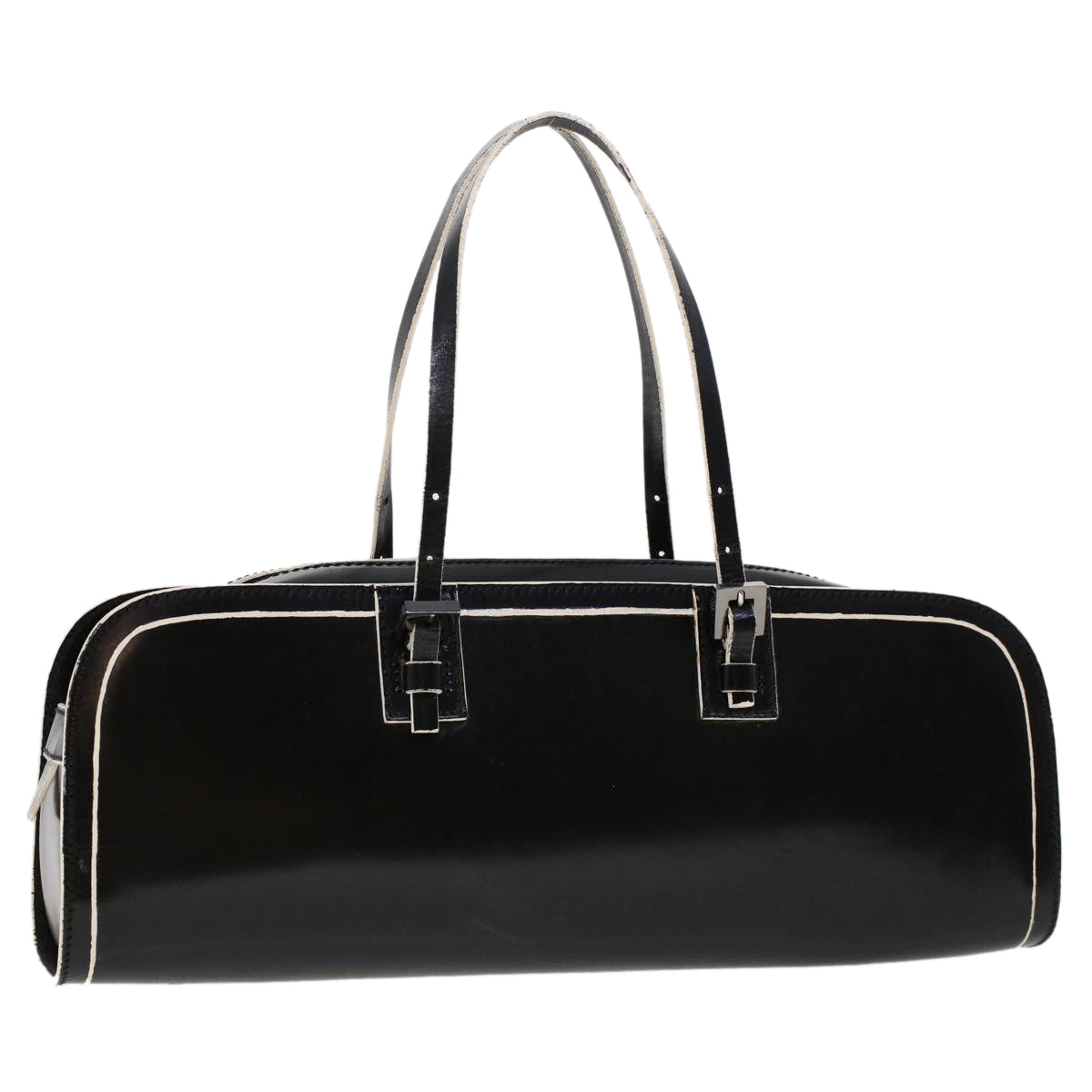 FENDI Hand Bag Leather Black bs6095