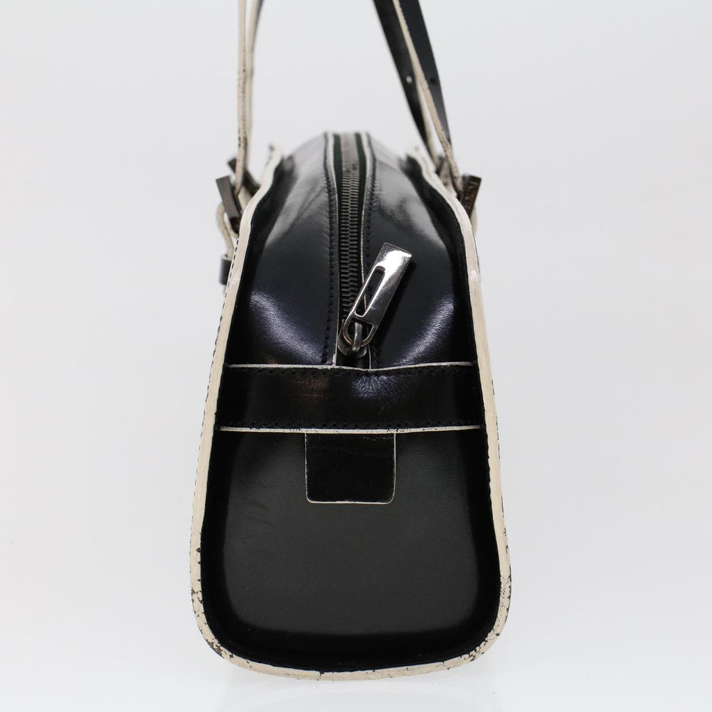 FENDI Hand Bag Leather Black bs6095