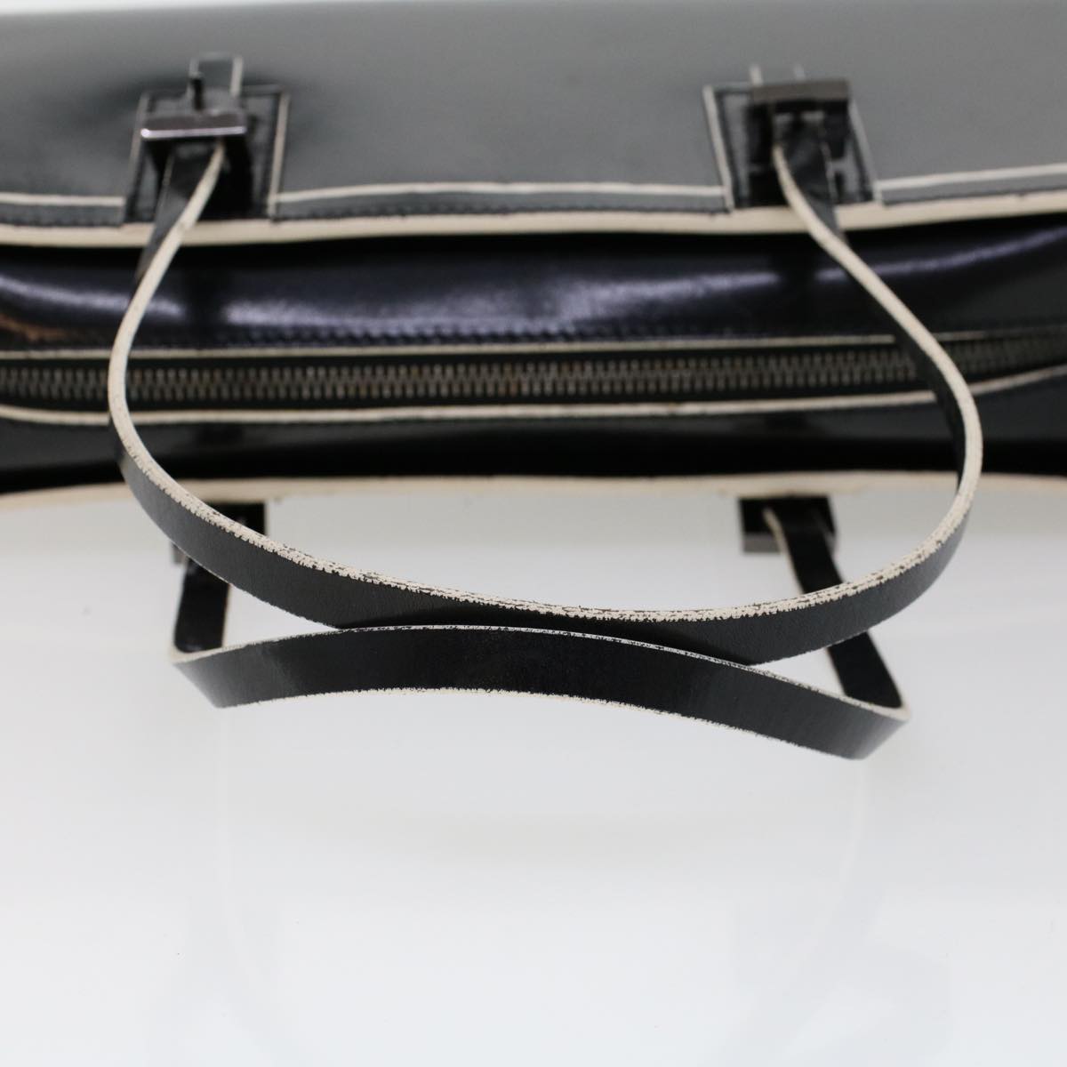 FENDI Hand Bag Leather Black bs6095