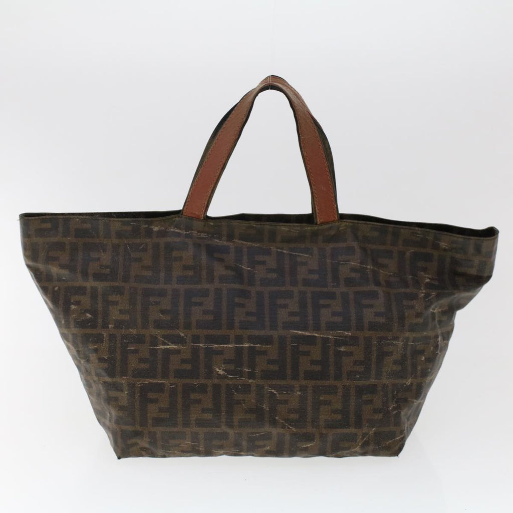 FENDI Pecan Canvas Hand Bag Shoulder Bag Nylon 4Set Brown Black bs6444
