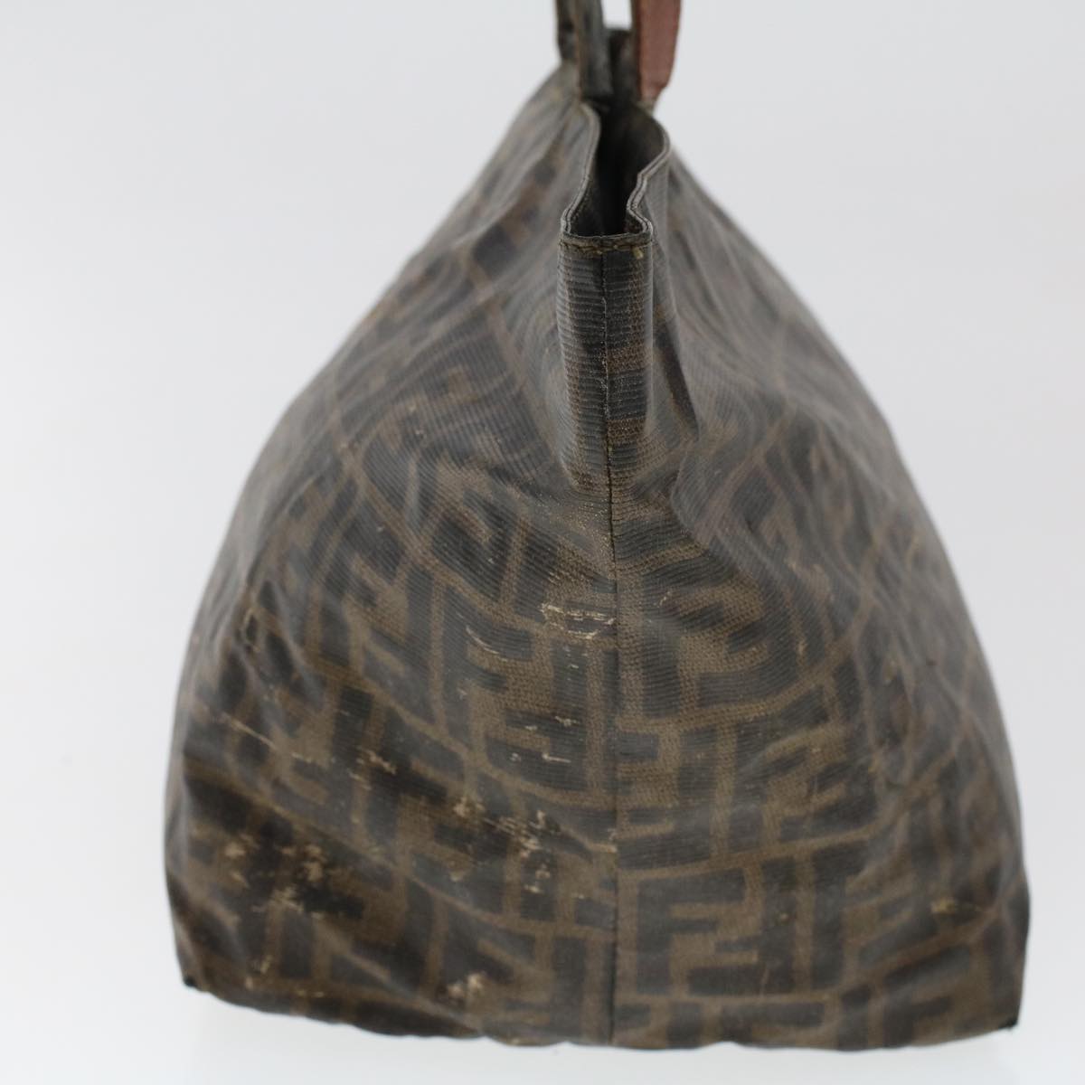 FENDI Pecan Canvas Hand Bag Shoulder Bag Nylon 4Set Brown Black bs6444