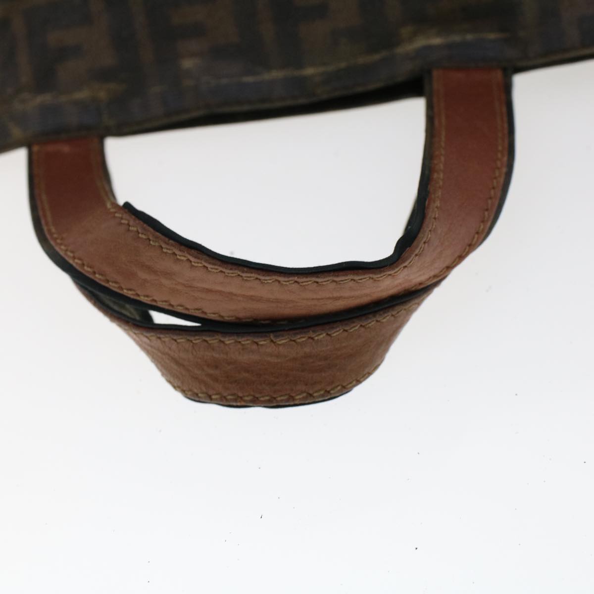 FENDI Pecan Canvas Hand Bag Shoulder Bag Nylon 4Set Brown Black bs6444