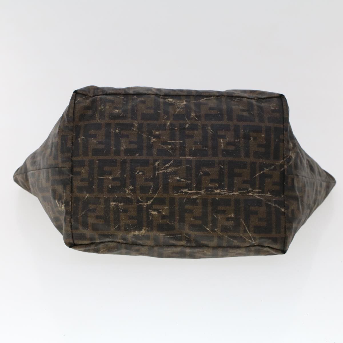FENDI Pecan Canvas Hand Bag Shoulder Bag Nylon 4Set Brown Black bs6444