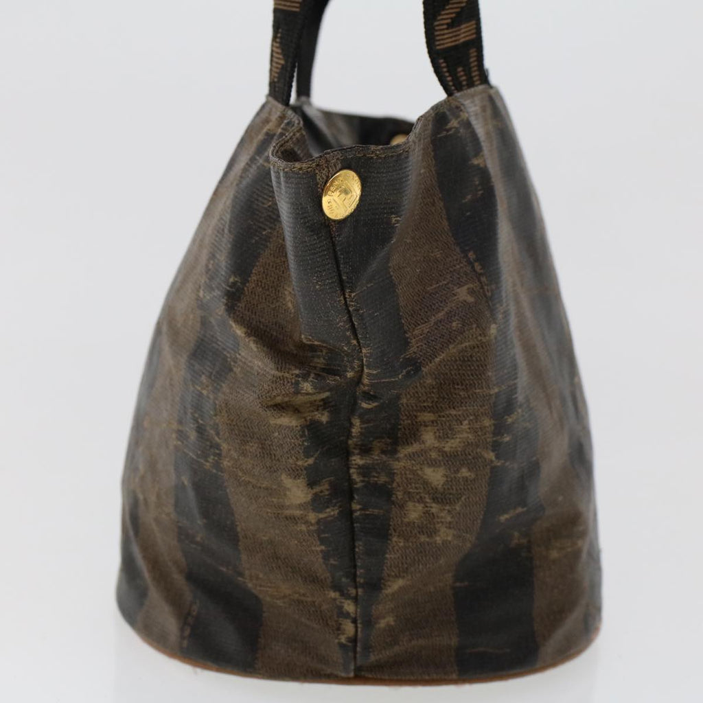 FENDI Pecan Canvas Hand Bag Shoulder Bag Nylon 4Set Brown Black bs6444