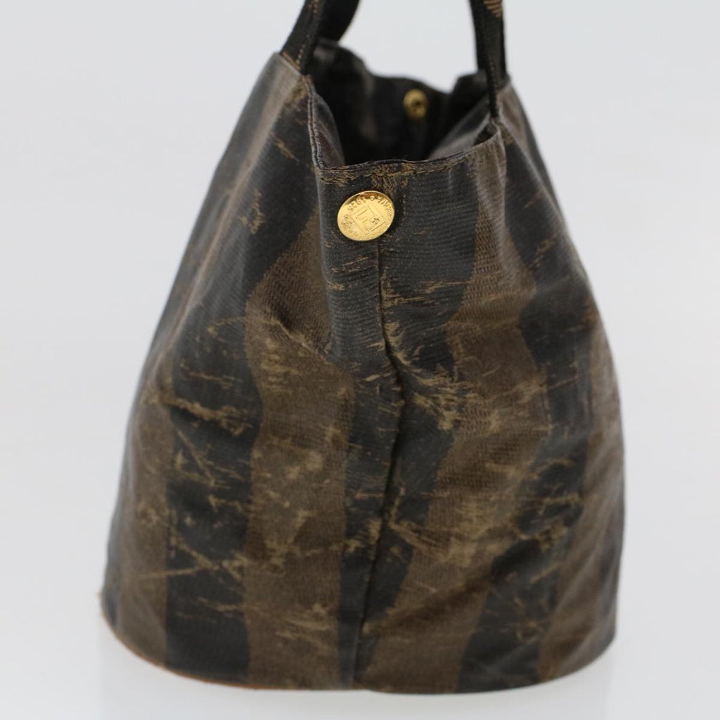 FENDI Pecan Canvas Hand Bag Shoulder Bag Nylon 4Set Brown Black bs6444