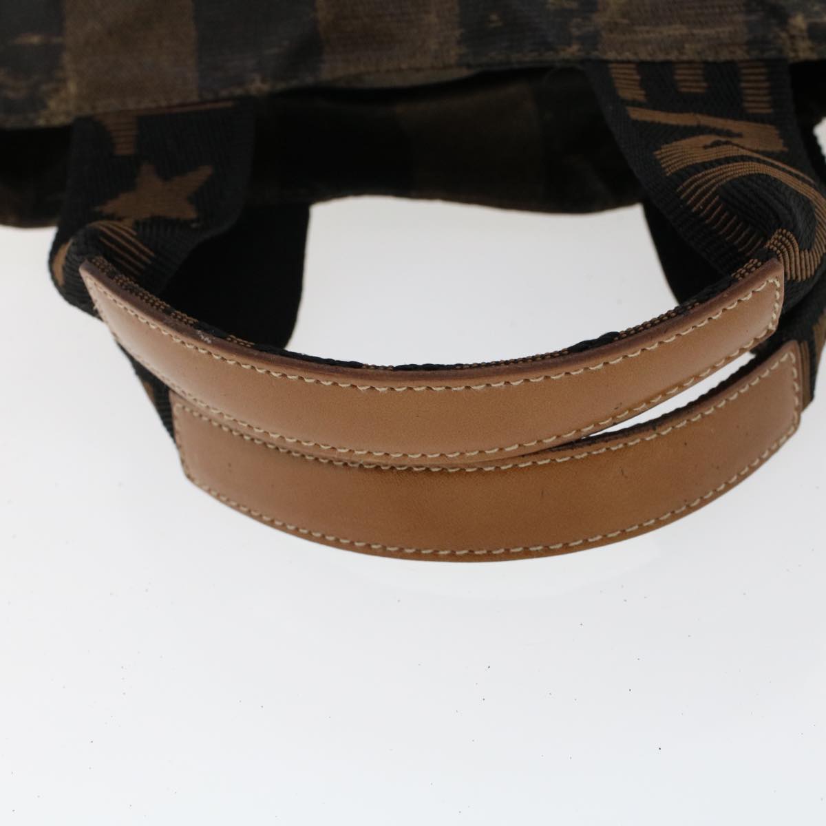 FENDI Pecan Canvas Hand Bag Shoulder Bag Nylon 4Set Brown Black bs6444