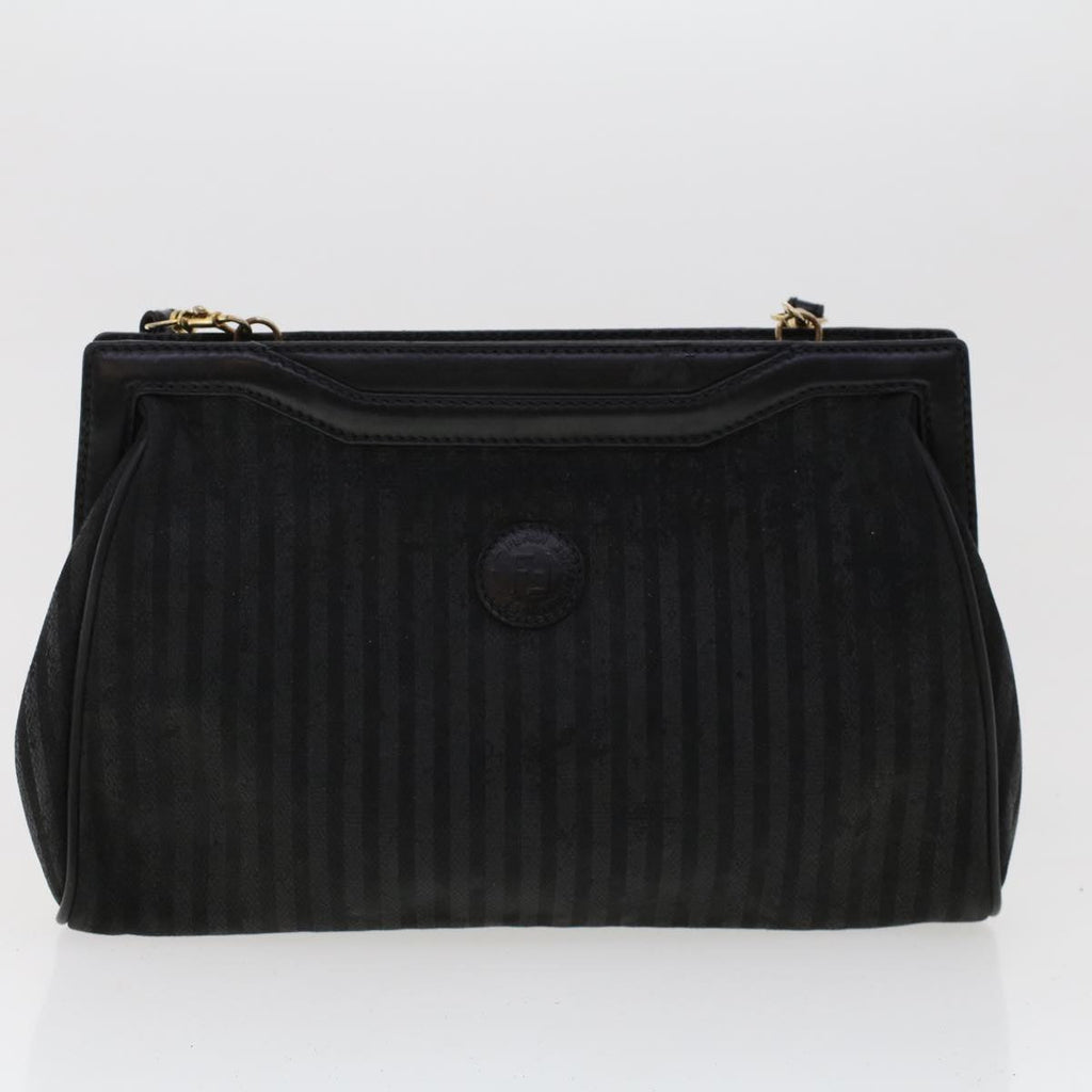 FENDI Pecan Canvas Hand Bag Shoulder Bag Nylon 4Set Brown Black bs6444