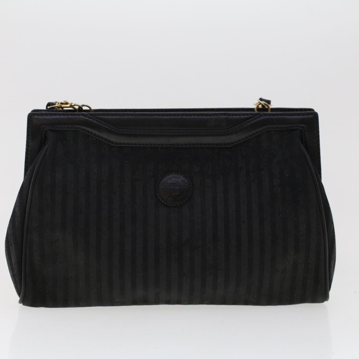 FENDI Pecan Canvas Hand Bag Shoulder Bag Nylon 4Set Brown Black bs6444