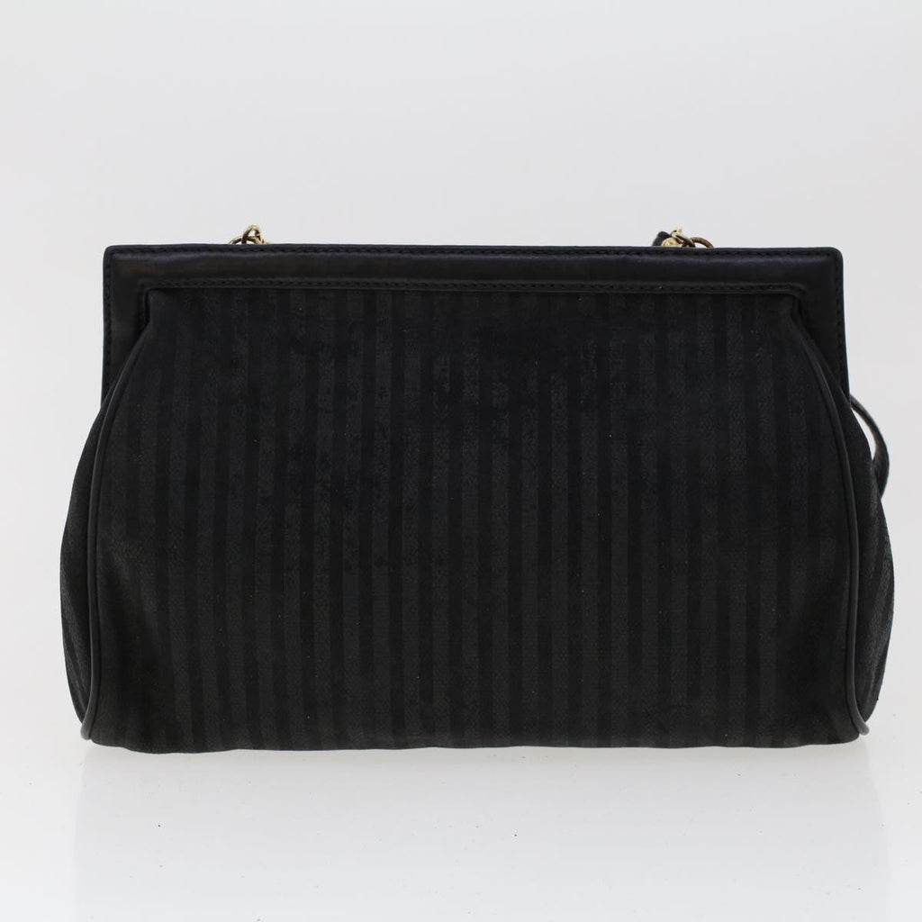 FENDI Pecan Canvas Hand Bag Shoulder Bag Nylon 4Set Brown Black bs6444