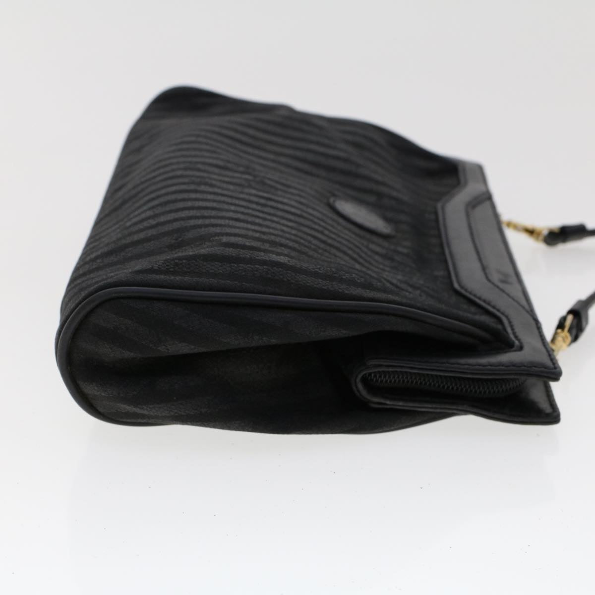 FENDI Pecan Canvas Hand Bag Shoulder Bag Nylon 4Set Brown Black bs6444