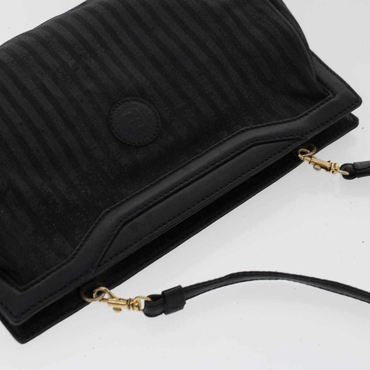 FENDI Pecan Canvas Hand Bag Shoulder Bag Nylon 4Set Brown Black bs6444