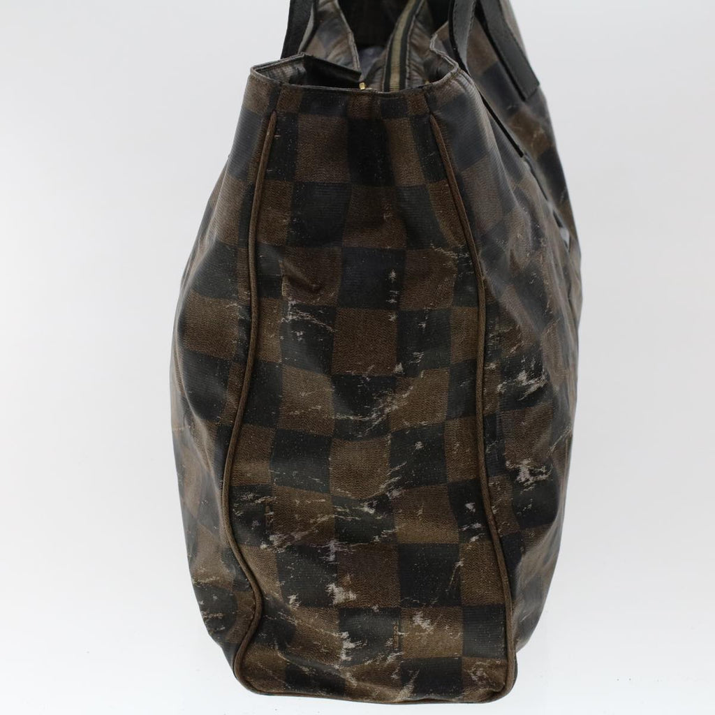 FENDI Pecan Canvas Hand Bag Shoulder Bag Nylon 4Set Brown Black bs6444