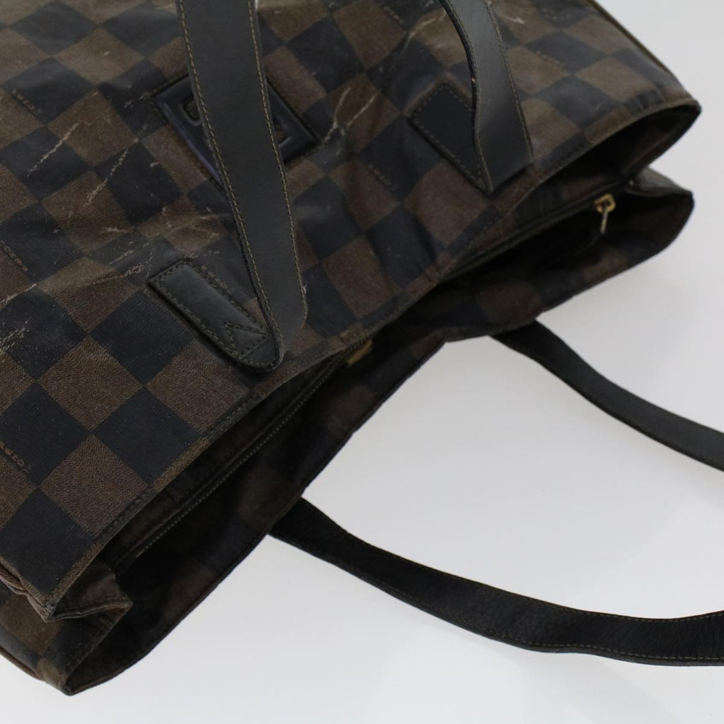 FENDI Pecan Canvas Hand Bag Shoulder Bag Nylon 4Set Brown Black bs6444