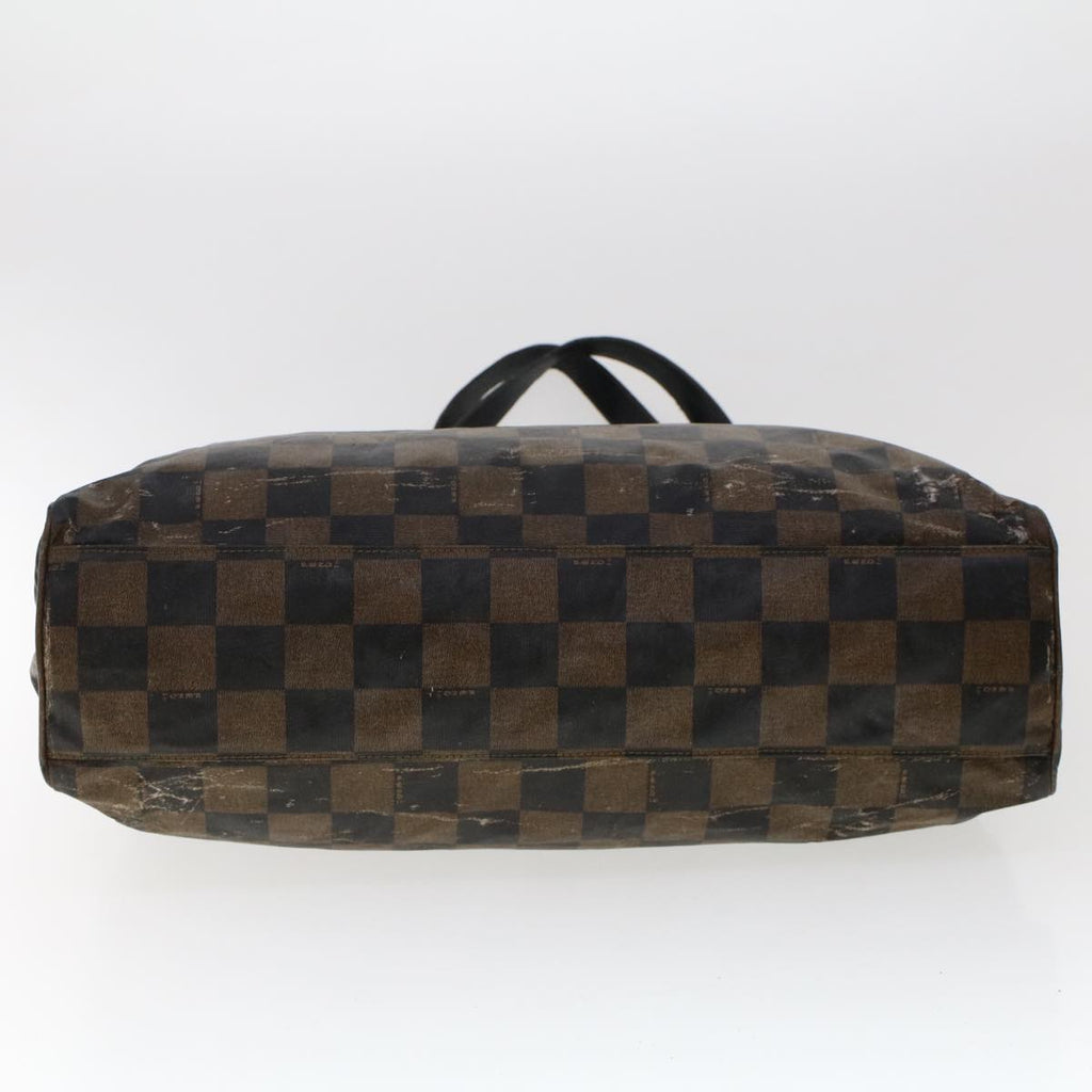 FENDI Pecan Canvas Hand Bag Shoulder Bag Nylon 4Set Brown Black bs6444